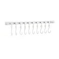 thumbnail image 1 of Binwennn Coat Hanger Storage Bag Memory Wire End Caps Multifunctional Slide Rail Hook Kitchen Utensil Hanging Rack Wall Mounted Hanger Space Saving Utensil Holder With 10 Hooks Sliding Track Hook No, 1 of 5