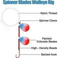 Crawler Walleye Spinner Rig Kit, 10 Packs Walleye Rig Harness Fishing