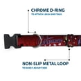 thumbnail image 5 of DC Comics Pet Collar, Dog Collar Plastic Buckle, Catwoman Bombshell Pose Diamonds Red Purple Black, 16 to 23 Inches 1.5 Inch Wide, 5 of 8