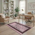 thumbnail image 2 of ODIKA Pink Leopard Cheetah Spotted Print Bold Stripe Border Motif Zebra Stain Resistant Low Profile for Dorm Room, Small Living Apartment, 2 of 7