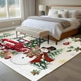 thumbnail image 4 of Large Area Rugs for Living Room Bedroom, Christmas 8'x10' Rug Washable Carpet Runner Indoor Outdoor, Xmas Snowman Truck Snowflake Tree Balls Rustic Non Slip Floor Mats Rug for Kitchen, Patio, 4 of 8