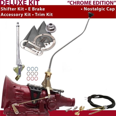American Shifter 4L60E Shifter Kit 23 in. Swan E Brake Cable Trim Kit for D2854