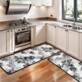 thumbnail image 3 of Kitchen Rugs Sets Of 2,Pioneer Flower Floral Print Pattern Anti Fatigue Kitchen Mat Rugs Non Slip Washable,Decorative Kitchen Floor Mats for Kitchen,Sink,Laundry,17"x47"+17"x47", 3 of 5