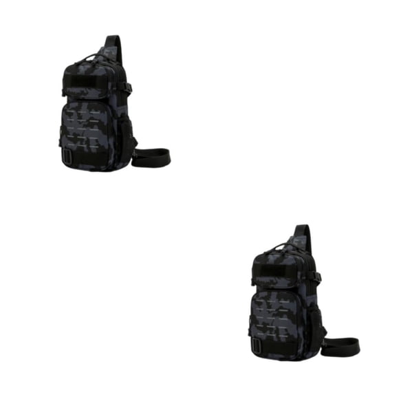 Qarigey Bolso de hombro resistente al desgarro para hombres, para acampar y hacer senderismo, bolsos de hombro tipo bandolera, bolsa de pecho, Type4 NO4