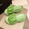 thumbnail image 2 of Zapatillas de tacón alto para mujer, zapatos de plataforma de cuña informales para mujer, zapatillas antideslizantes con plataforma elevada y punta abierta, 36 Gao Jinjia LED, 2 of 2
