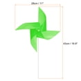 thumbnail image 2 of 50pcs 17 x 11 Molinos de Viento para el Jardín con 4 Hojas Molinillos de Viento a Prueba de Viento y Impermeables con Estacas para Decoración de Patio Verde, 2 of 6