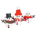 thumbnail image 4 of DIY Christmas Snowman Kit, Mini Snowball Decoration, Winter Holiday Desktop Snowman Craft Set for Family Activity and Party Decor, Portable Plastic Snowman Figures for Kids and Adults, 4 of 9