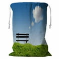 thumbnail image 1 of Cesta de almacenamiento ABPHQTO Bolsa para la colada Hierba Verde Nubes Cielo azul claro 60x80 cm, 1 of 3