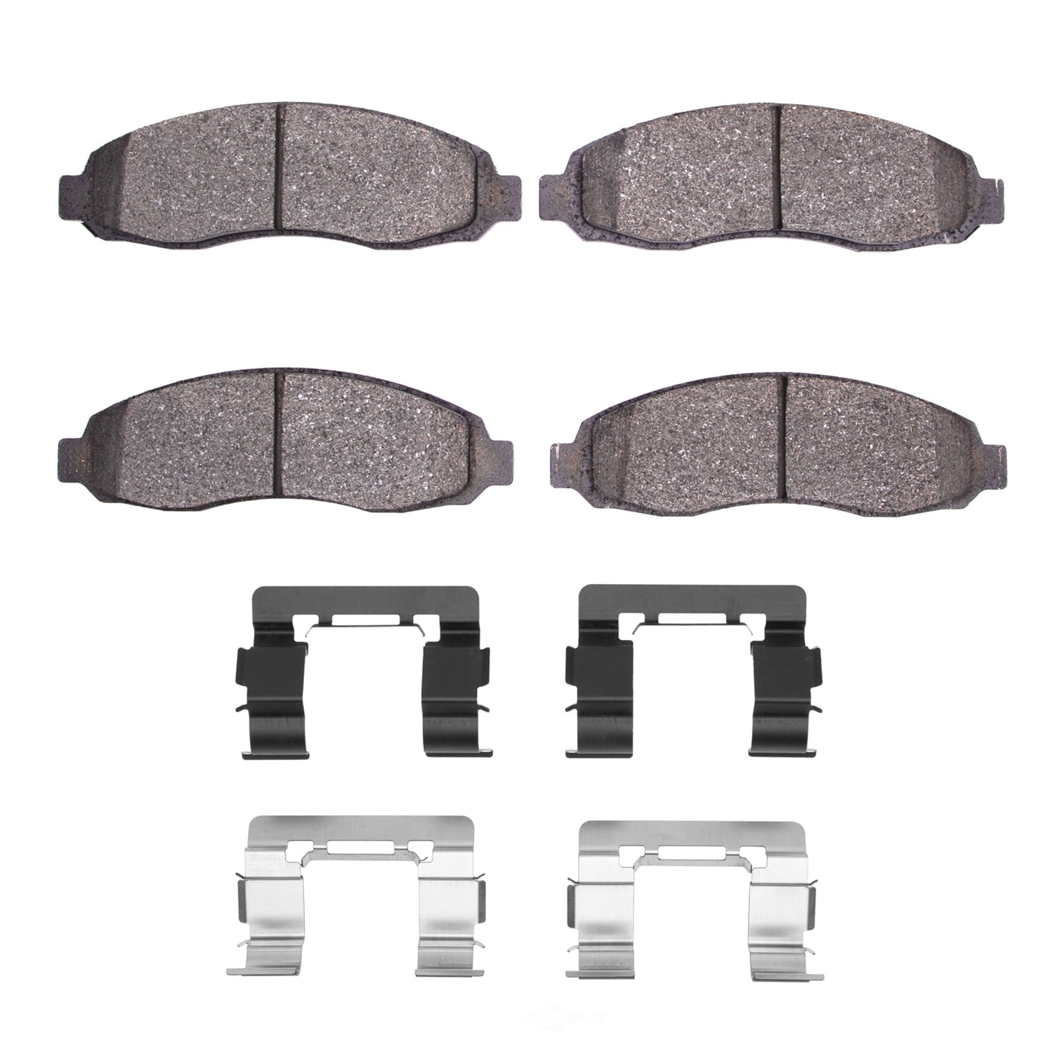 Dynamic Friction Company 1551-0962-01 DFC 5000 Advanced Brake Pads - Semi Metallic and Hardware Kit