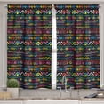 thumbnail image 2 of Ambesonne Colorful Valance & Curtain, Hand Drawn Art, 55"x24", Multicolor, 2 of 6