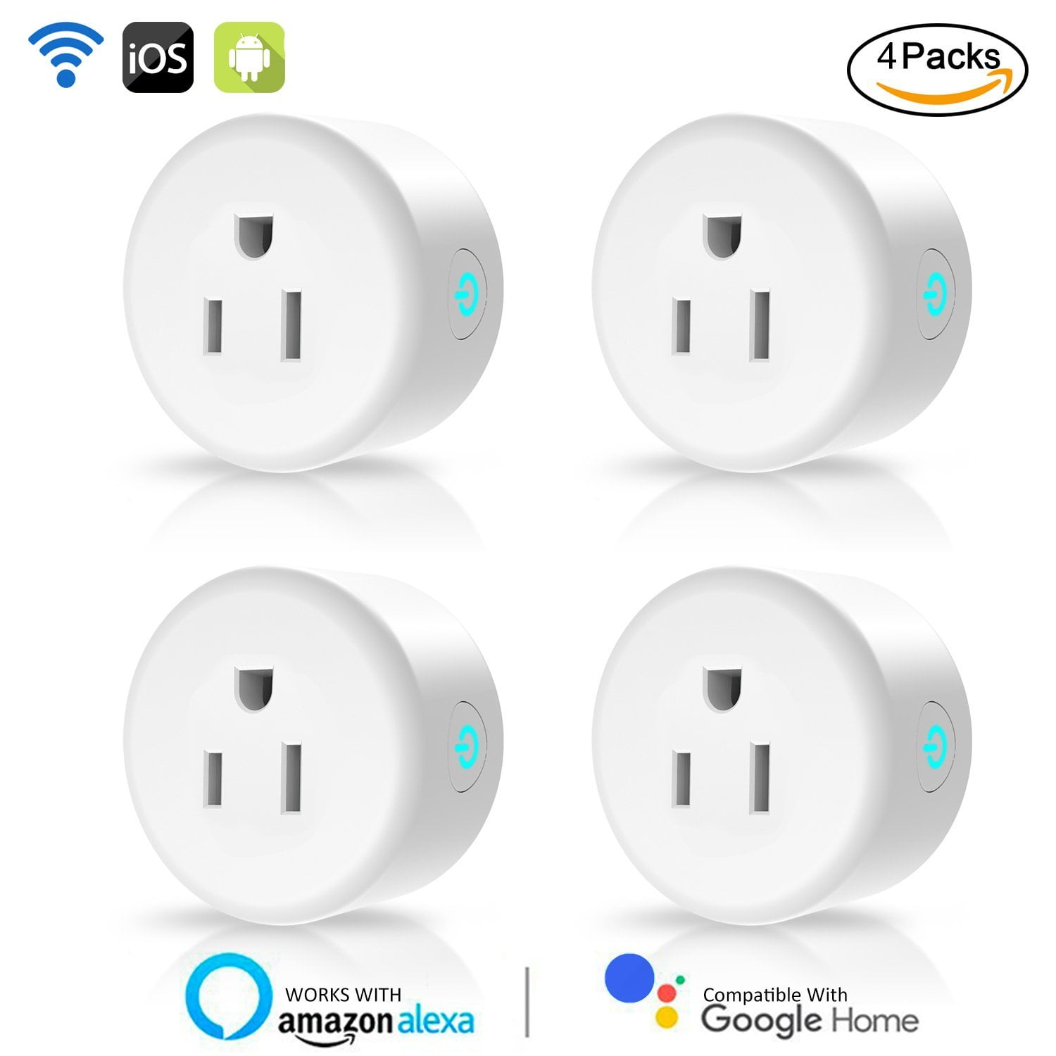 Tagital Smart WiFi Mini Outlet Plug Switch Works With Echo Alexa