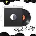 thumbnail image 2 of Paper Vinyl Record Sleeves,Tutuviw 20 Pcs 7" Anti-Static White Kraft Paper LP Record Protective Covers,Record Sleeves,Music Record Sleeves,LP Collection Album Jackets Covers, Black, 2 of 8