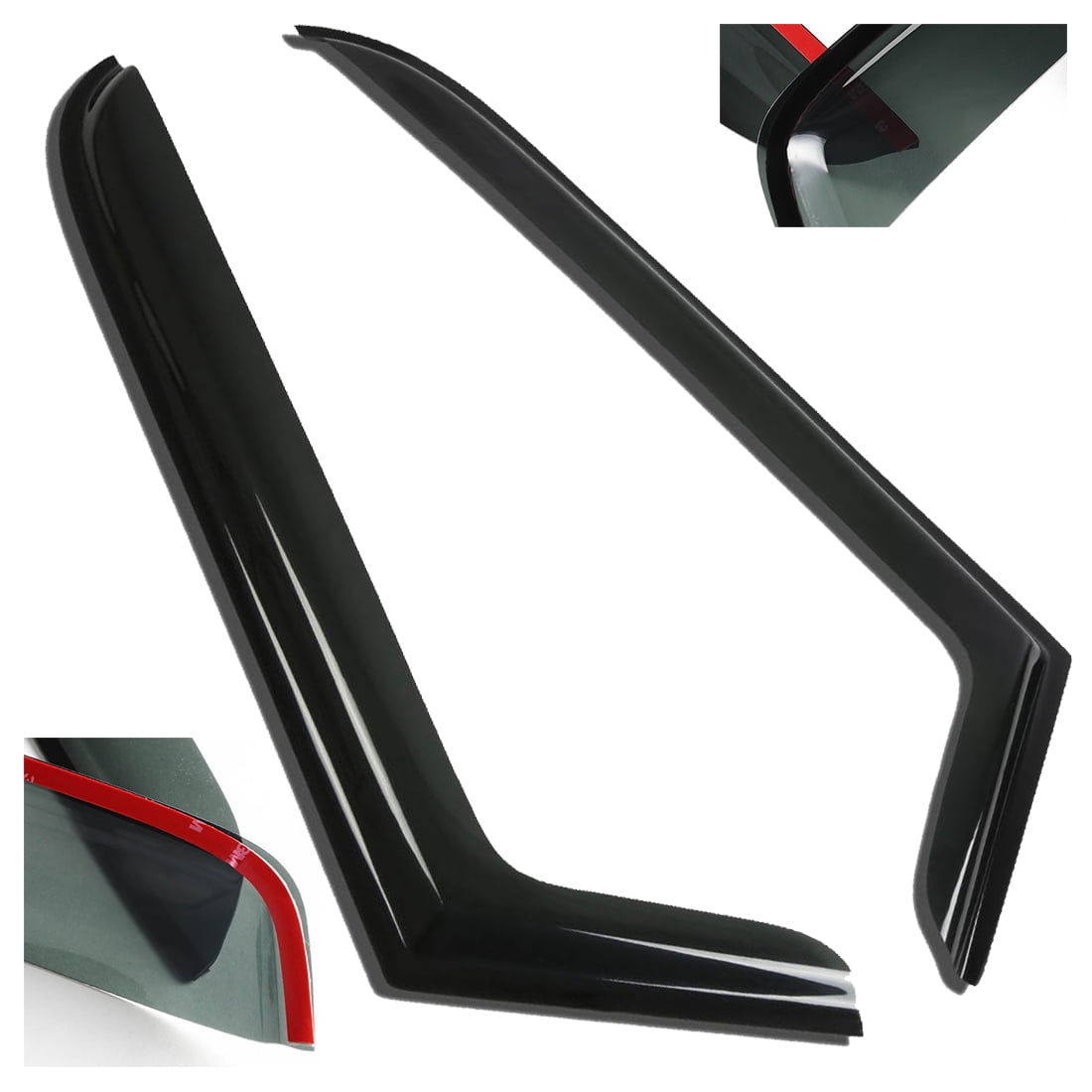 For 9706 Jeep Wrangler TJ Smoke Tinted Wind Deflector/Rain Guard