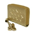 thumbnail image 2 of Pre-Owned JIMMY CHOO Nelly coin purse with card compartments, round star studs, gold,... (Good), 2 of 17