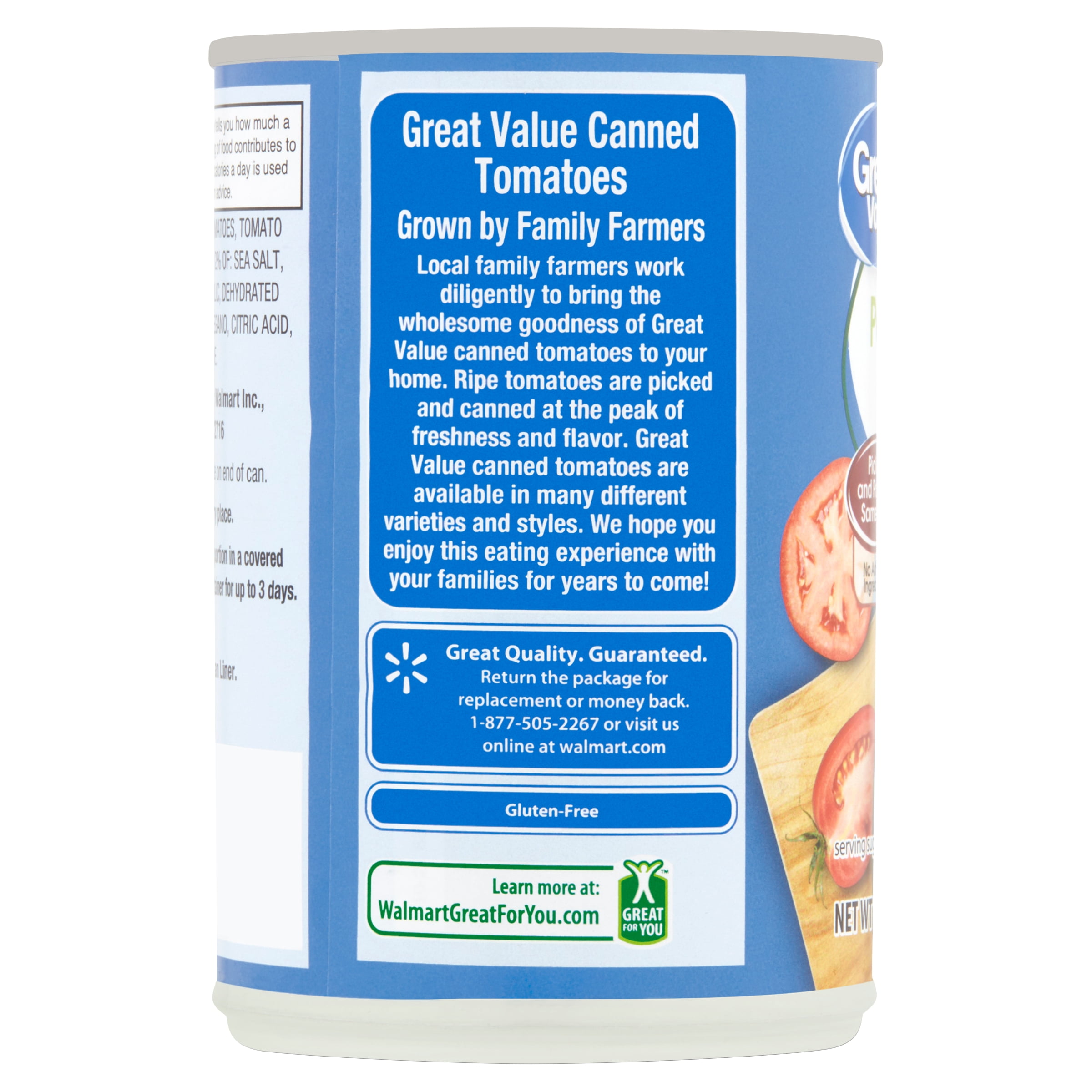 (12 pack) Great Value Italian-Style Petite Diced Tomatoes with Basil, Garlic and Oregano, 14.5 oz
