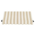 thumbnail image 3 of Awntech 6.38 Ft Charleston Sloped Fixed Awning with Scrolled Iron Arms (76.5in x 36in x 36in), Linen/White Stripe, 3 of 3