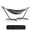 Tropical color, variant on 2 Person Double Hammock with Heavy Duty Steel Stand - 450lbs Capacity Cotton Bed - Portable & Space-Saving - Indoor Outdoor Patio Camping Garden - Includes Carry Bag - Brown