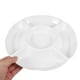 thumbnail image 3 of Bandeja de melamina para servir chips y salsa, plato dividido, bandeja decorativa seccional de gres con 5 compartimentos, plato para aperitivos, frutas, fiestas y aperitivos vegetarianos, 3 of 7