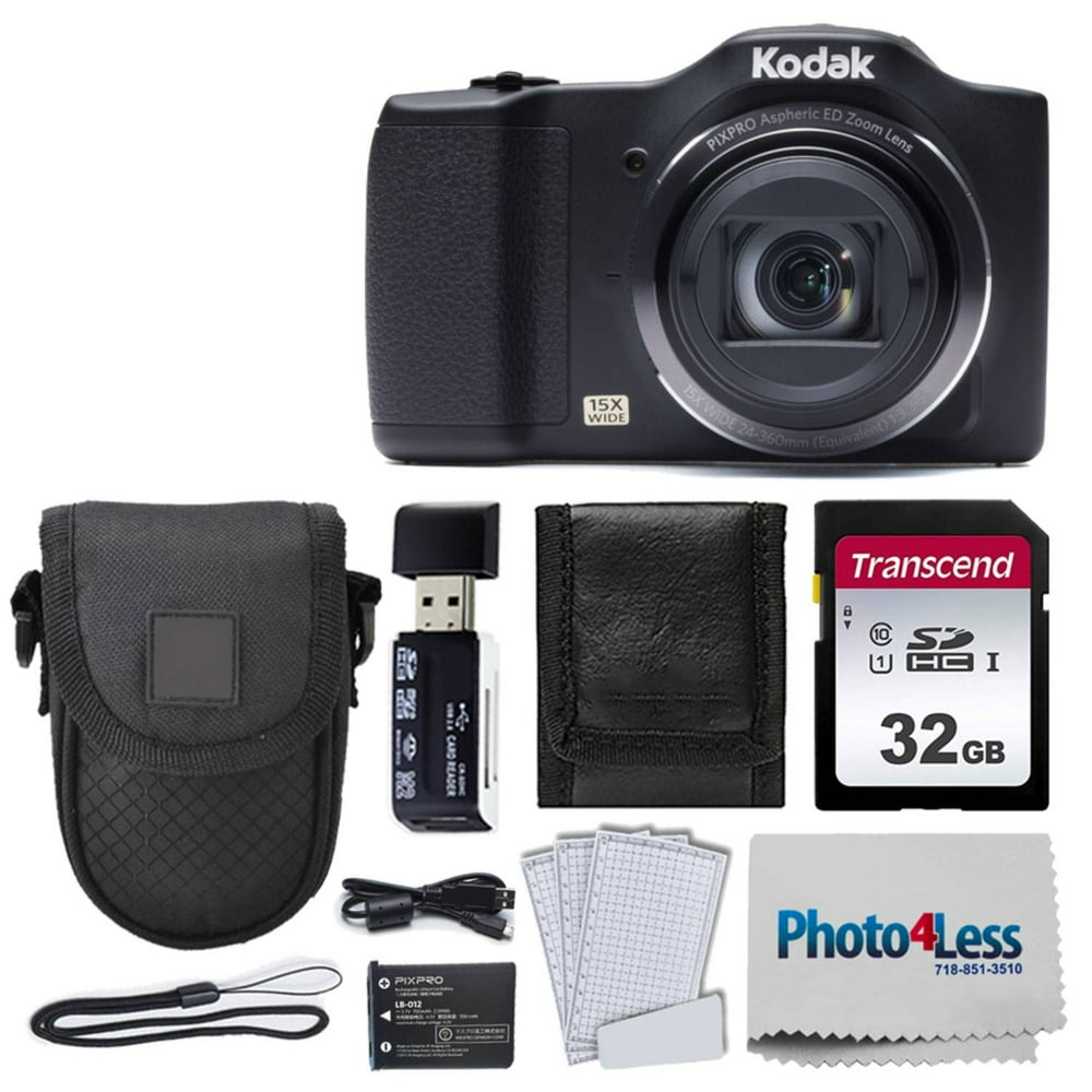 Kodak PIXPRO FZ152 Digital Camera + Kit + Point & Shoot Case + 32GB SD