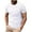 White, variant on cfhntfmh Mens Short Sleeve T Shirt Summer Muscle Slim Fitted Crewneck Tees Shirts for Gym Workout Solid Color Textured Shirts