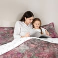 thumbnail image 4 of Homewish Pink Tie Dye Twin Comforter Sets,Vintage Abstract Artwork Bedding Set,Reversible,2pcs,1 Comforter and 1 Pillowcase, 4 of 7