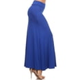 thumbnail image 2 of Women's Trendy Style Solid Maxi Long Skirt High Waist Waistband Relaxed Fit, 2 of 5