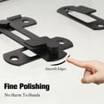 thumbnail image 1 of Transemion 2pcs Stainless Steel Reliable And Durable Locking Solution Sliding Barn Door Lock Easy Installation black 1Set, 1 of 6