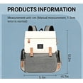 thumbnail image 4 of Nestbag Unisex Diaper Backpack Rice White Grey, 4 of 4