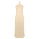 thumbnail image 5 of mfyjkho Vestidos de tallas grandes, Vestido largo de cuello redondo con cordones y cintura retráctil para mujer, color liso, a la moda Vestidos para invitadas de boda para mujer xs, 5 of 6
