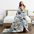 thumbnail image 3 of Coastal Shells Blanket, Soft Warm Bed Bedding Throw Blankets for Couch Bedroom Sofa Office, All Season Cozy Flannel Plush Blanket Gifts for Adults, 80"X60", 3 of 6