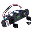 thumbnail image 1 of Chargeur de Voiture Intérieur avec Interrupteur Pièces de Rechange Voltmètre Durable, 1 of 7