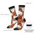 thumbnail image 4 of Bingfone Compression Socks for Women and Men Long Socks for Running Athletic Cycling Nurse- Various Pumpkins, 4 of 6