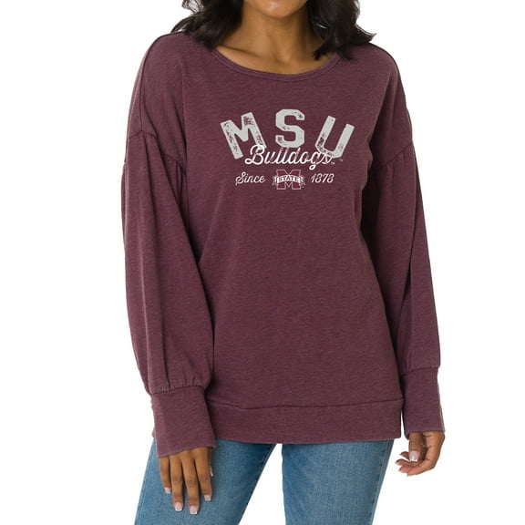 Women's Maroon Mississippi State Bulldogs Brooklyn Pullover Sweatshirt