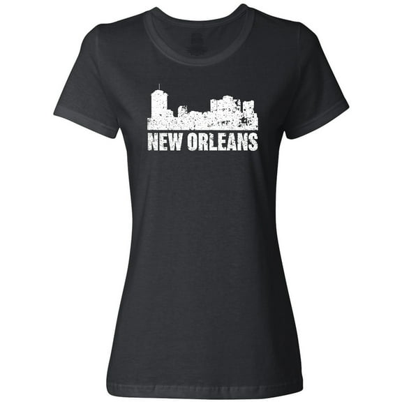 Inktastic New Orleans Skyline Grunge Women's T-Shirt