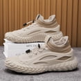 thumbnail image 4 of Breathable Sock Shoes | Lazy Trendy Thick-Soled Sports Shoes, Running Casual Shoes, Slip-On, Upper, Rubber Sole, Solid Color, Low Top, 4 of 5