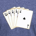 thumbnail image 3 of CafePress - Ace Clubs Flush T Shirt - Mens Tri-blend T-Shirt, 3 of 4