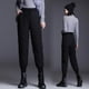 thumbnail image 3 of Pantalones de algodón de plumas para mujer, ropa exterior de moda para invierno, pantalones adelgazantes de cintura alta y gruesos de talla grande, 3 of 5