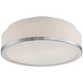 thumbnail image 3 of Possini Euro Design Mavis Modern Ceiling Light Flush Mount Fixture 10 1/4" Wide Chrome 2-Light White Opal Glass Shade for Bedroom Kitchen Living Room, 3 of 6