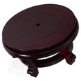 thumbnail image 1 of Luxshiny Multi-use Plant Holder Mini Foot Stool Light Brown 1Set For Decorators Outdoors Decor, 1 of 8