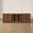 Walnut, variant on CHIC HOUSE 95" Modular TV Stand for 100" TV, 3 Piece Entertainment Center with 2 Arched Cabinets & Acrylic Display Cabinet, Walnut