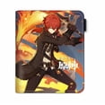 thumbnail image 1 of Cartera Genshin Impact Diluc con personajes de anime, delgada, doble, 1 of 1