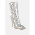 thumbnail image 2 of Echostage Rhinestones Embellished Metallic Boots, 2 of 10