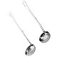thumbnail image 4 of 1 juego de colador y cuchara de acero inoxidable con gancho para olla caliente (plata), 4 of 5