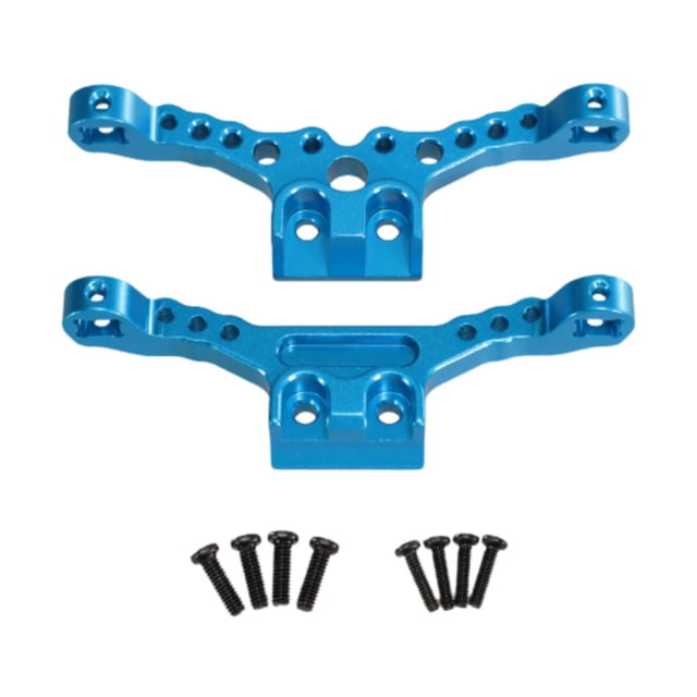 Supuestadores de amortiguadores dobles 1/18 RC Crawler se reunió con piezas de metal para 18101 Azul