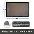 thumbnail image 5 of Envelor Front Door Mat Indoor Outdoor Entrance Doormat Non Slip Durable Floor Mat for Entry Mat Kitchen Rugs Home Decor Rugs Heavy Duty Mat Welcome Mat, 24 x 36 Inches, Brown, 5 of 7