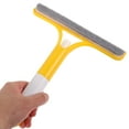 thumbnail image 5 of FRCOLOR  3 -In-1 Cleaning Window Glass Brush Household Bathroom Scrapers Yellow, 5 of 8