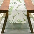 thumbnail image 2 of Sunxin Decorative Table Banner Summer Leaves Print Fresh Green Series Linen Home Decoration Table Cloth, 1Pc Table Flag, 2 of 4