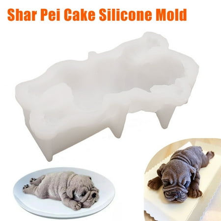 

RuiKe 3D Silicone Candy Mold Cute Dog Shape Baking Cake Chocolate Mould Heat Resistance DIY Cake Decorating Tool New