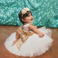 thumbnail image 4 of Robe à Paillettes avec Nœud pour Bébé Fille Pricess, Robes de Fête, Costume de Noël, 4 of 5