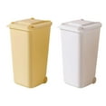 thumbnail image 3 of 2Pcs Waste Bin Household Trash Bin for Dormitory Office Desk Kitchen Bedroom, 3 of 5